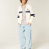 Boxy Half-Zip Argentina Graphic Sweatshirt