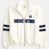 Boxy Half-Zip Argentina Graphic Sweatshirt