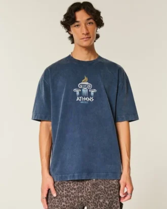 Boxy Heavyweight Athens Graphic Tee