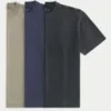 Boxy Heavyweight Washed Crew T-Shirt 3er-Pack