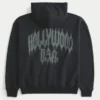 Boxy Hollywood Grafik-Kapuzenjacke mit Reißverschluss Boxy Hollywood Grafik-Kapuzenjacke mit Reißverschluss
