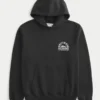 Boxy Hollywood Graphic Hoodie