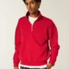 Boxy Logo Sweatshirt mit Viertelreißverschluss Boxy Logo Sweatshirt mit Viertelreißverschluss