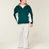 Boxy Logo Sweatshirt mit Viertelreißverschluss Boxy Logo Sweatshirt mit Viertelreißverschluss