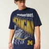 Boxy Michigan Wolverines Grafik-T-Shirt