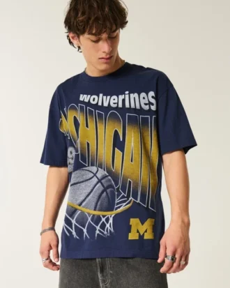 Boxy Michigan Wolverines Grafik-T-Shirt