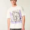Boxy Northwestern University Wildcats Grafik-T-Shirt Boxy Northwestern University Wildcats Grafik-T-Shirt