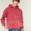 Boxy Number Graphic Hoodie