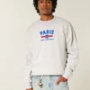 Boxy Paris Saint-Germain Graphic Crew Sweatshirt Boxy Paris Saint-Germain Graphic Crew Sweatshirt