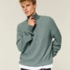 Boxy-Pullover mit Viertelreißverschluss Boxy-Pullover mit Viertelreißverschluss