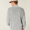 Boxy-Pullover mit Viertelreißverschluss Boxy-Pullover mit Viertelreißverschluss