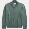 Boxy-Pullover mit Viertelreißverschluss Boxy-Pullover mit Viertelreißverschluss