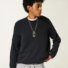 Boxy Roll-Neck Crew Sweater Boxy Roll-Neck Crew Sweater