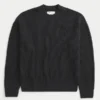 Boxy Rose Graphic Crew Sweater Boxy Rose Graphic Crew Sweater
