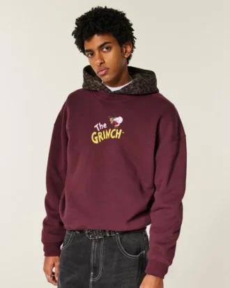 Boxy The Grinch Graphic Crew Sweatshirt