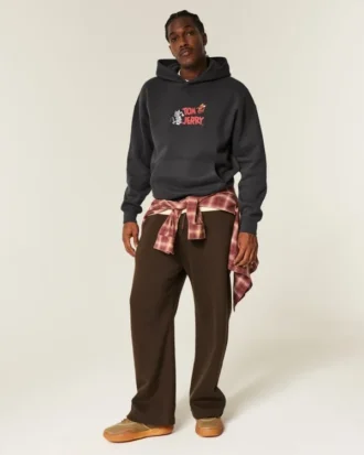Boxy Tom und Jerry Grafik-Hoodie