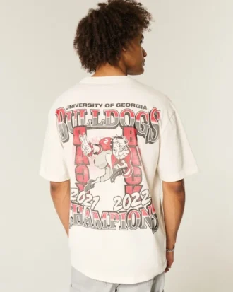 Boxy University of Georgia Bulldogs Grafik-T-Shirt