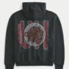 Boxy University of Houston Cougars Basketball Graphic Hoodie Boxy University of Houston Cougars Basketball Graphic Hoodie
