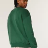 Boxy University of Miami Hurricanes Graphic Crew Sweatshirt