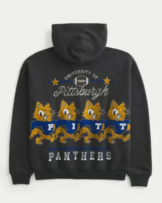 Boxy University of Pittsburgh Panthers Grafik-Hoodie