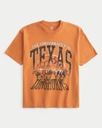 Boxy University of Texas Longhorns Grafik-T-Shirt