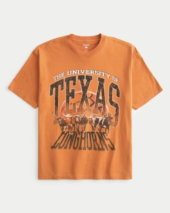 Boxy University of Texas Longhorns Grafik-T-Shirt Boxy University of Texas Longhorns Grafik-T-Shirt