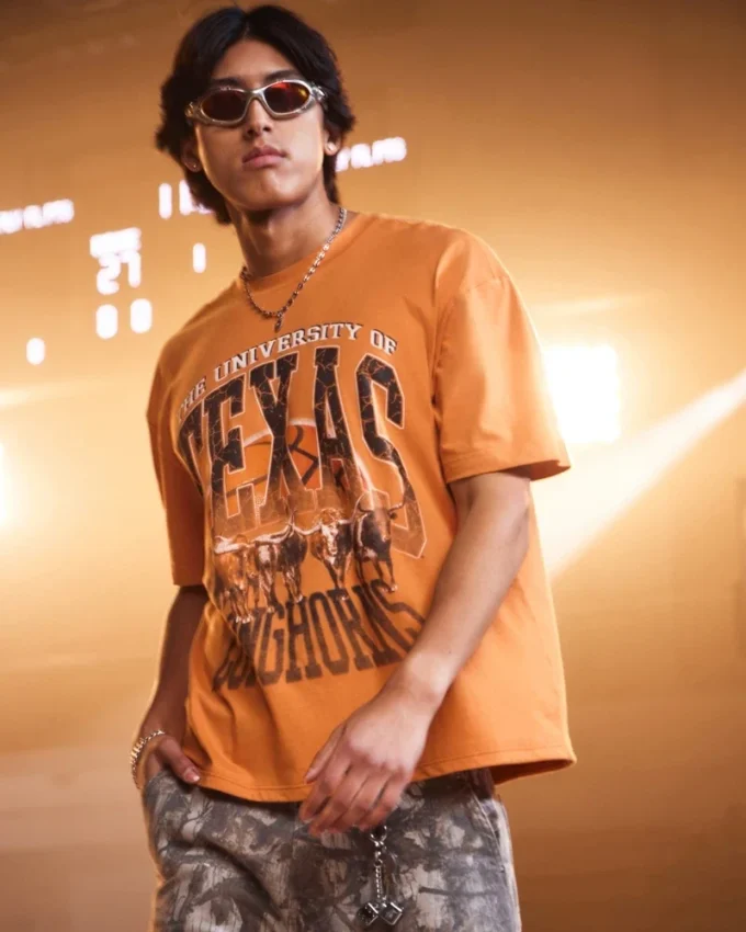 Boxy University of Texas Longhorns Grafik-T-Shirt Boxy University of Texas Longhorns Grafik-T-Shirt