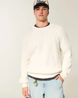 Boxy Washed Crew Sweater Boxy Washed Crew Sweater