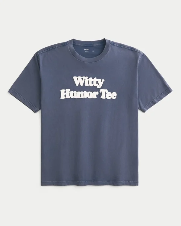Boxy Witty Humor Tee Grafik-T-Shirt Boxy Witty Humor Tee Grafik-T-Shirt