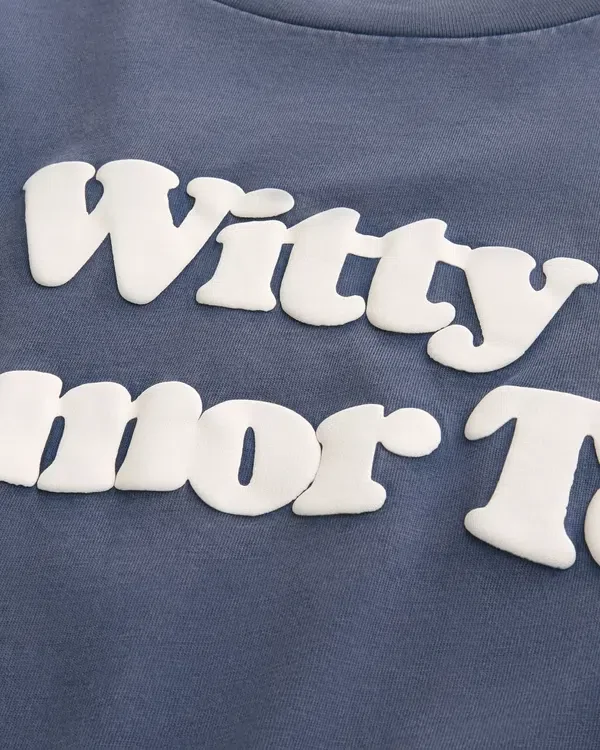 Boxy Witty Humor Tee Grafik-T-Shirt Boxy Witty Humor Tee Grafik-T-Shirt