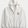 Boxy Zip-Up Club América Las Águilas Grafik-Hoodie Boxy Zip-Up Club América Las Águilas Grafik-Hoodie