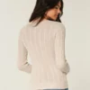 Cable-Knit Heart Crew Sweater Cable-Knit Heart Crew Sweater