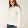 Cable-Knit Icon Crew Sweater
