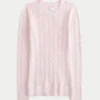 Cable-Knit Icon Crew Sweater