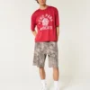 Camo Baggy Denim Painter Shorts