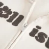 Chenille-Logo-Grafik-Hoodie mit Reißverschluss Chenille-Logo-Grafik-Hoodie mit Reißverschluss