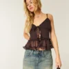Chiffon-Rüschen-Top Chiffon-Rüschen-Top