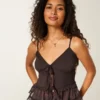 Chiffon-Rüschen-Top Chiffon-Rüschen-Top