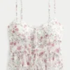 Chiffon-Rüschen-Top Chiffon-Rüschen-Top