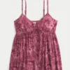 Crinkle Flyaway Babydoll Top Crinkle Flyaway Babydoll Top