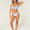 Curvy-Bikini-Oberteil mit Bügel und tiefem Ausschnitt