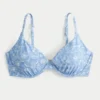Curvy-Bikini-Oberteil mit Bügel und tiefem Ausschnitt