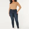 Curvy High-Rise Dark Wash Jean-Leggings Curvy High-Rise Dark Wash Jean-Leggings