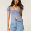 Curvy High-Rise Relaxed Denim Shorts in mittlerer Waschung, 5″ Curvy High-Rise Relaxed Denim Shorts in mittlerer Waschung, 5″