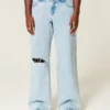 Curvy Low-Rise Ripped Light Wash Baggy Jeans Curvy Low-Rise Ripped Light Wash Baggy Jeans