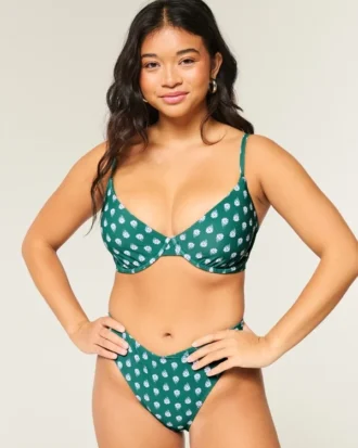 Curvy Plunge Bikini-Oberteil mit Bügel