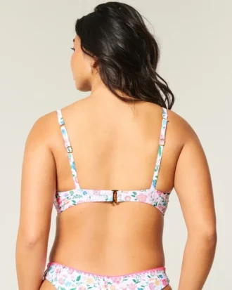 Curvy Plunge Bikini-Oberteil mit Bügel
