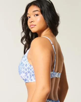 Curvy Plunge Bikini-Oberteil mit Bügel
