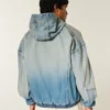Denim-Skaterjacke mit Reißverschluss