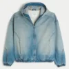 Denim-Skaterjacke mit Reißverschluss